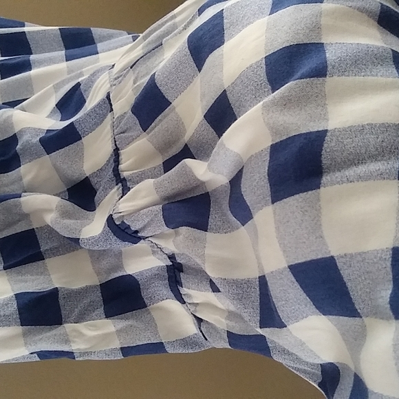 Gingham Sleeveless Summer Dress sz L - Picture 11 of 15